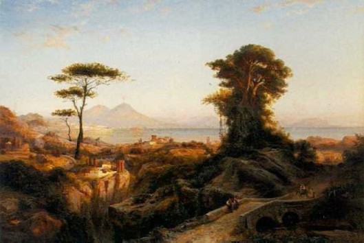 Mt. Vesuvius And The Bay Of Naples (1860)