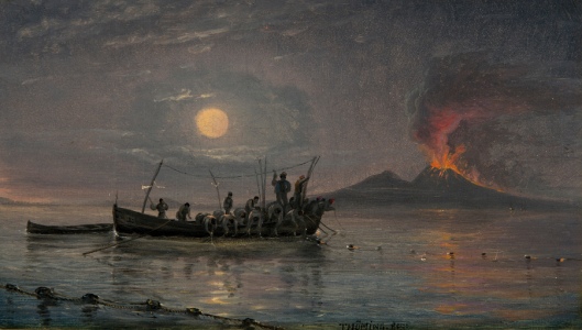 Tuna Fishing In The Bay Of Naples, In The Moonlight (1850)
