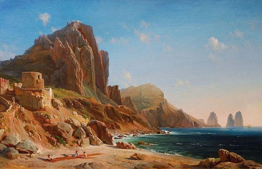 Capri With The Faraglioni (1858)