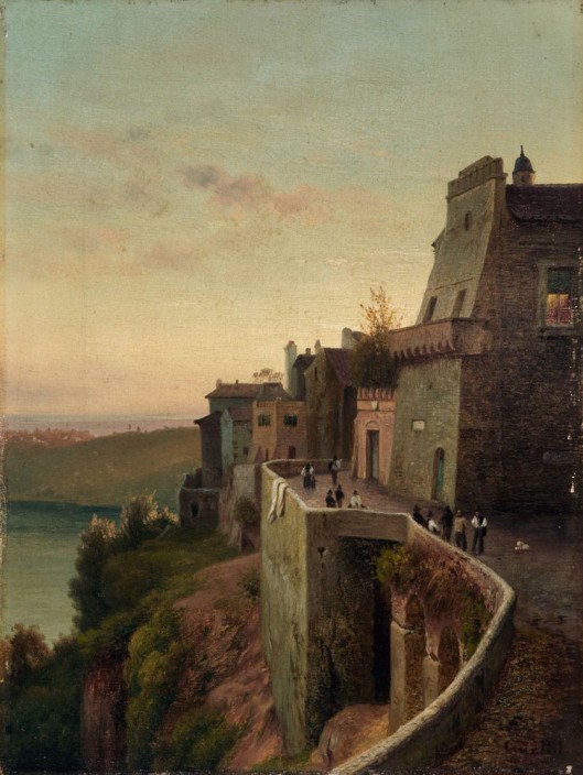 Evening At Lake Nemi In The Alban Hills (1844)