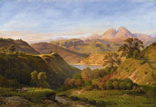 Italian Landscape With Lake Nemi (1885)