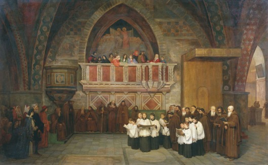 Vespers In The Church Of St. Francis In Assisi (1871)